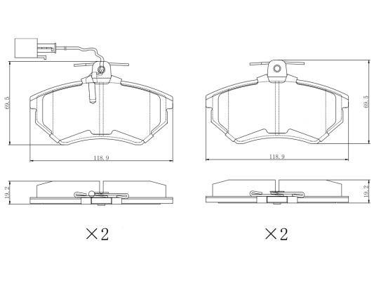 Remy RAP1778 Brake Pad Set, disc brake RAP1778: Buy near me in Poland at 2407.PL - Good price!