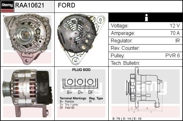 Remy RAA10621 Alternator RAA10621: Dobra cena w Polsce na 2407.PL - Kup Teraz!