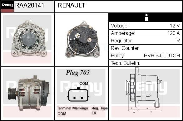 Remy RAA20141 Generator RAA20141: Kaufen Sie zu einem guten Preis in Polen bei 2407.PL!