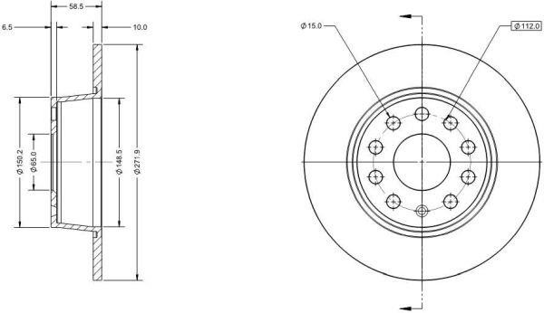 Remy RAD2673C Тормозной диск задний невентилируемый RAD2673C: Отличная цена - Купить в Польше на 2407.PL!