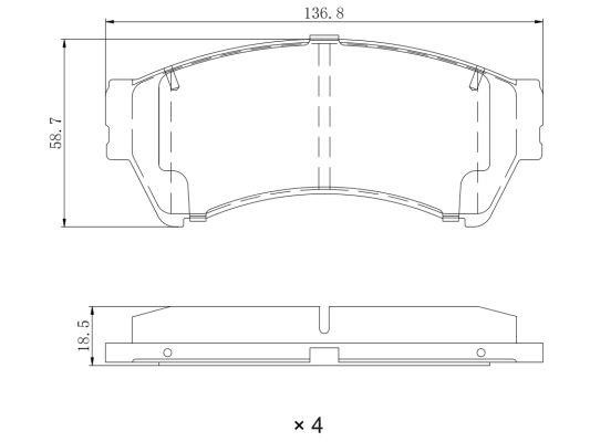 Remy RAP2198 Brake Pad Set, disc brake RAP2198: Buy near me in Poland at 2407.PL - Good price!