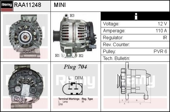 Remy RAA11248 Generator RAA11248: Kaufen Sie zu einem guten Preis in Polen bei 2407.PL!