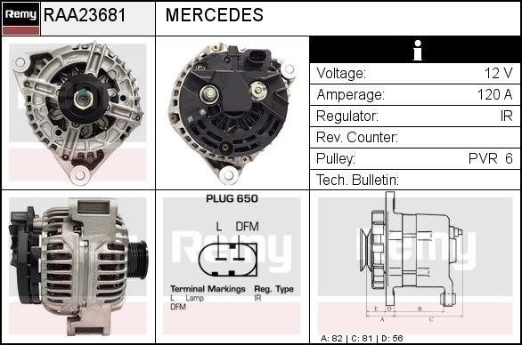 Remy RAA23681 Alternator RAA23681: Buy near me at 2407.PL in Poland at an Affordable price!