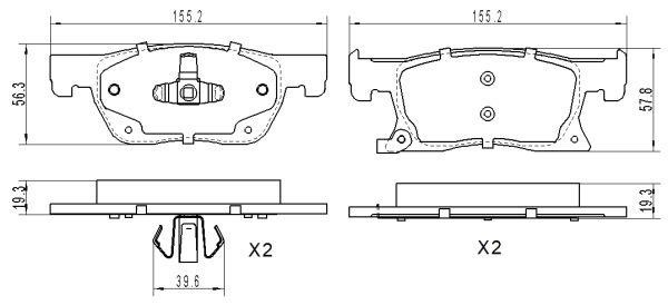 Remy RAP1871 Brake Pad Set, disc brake RAP1871: Buy near me in Poland at 2407.PL - Good price!