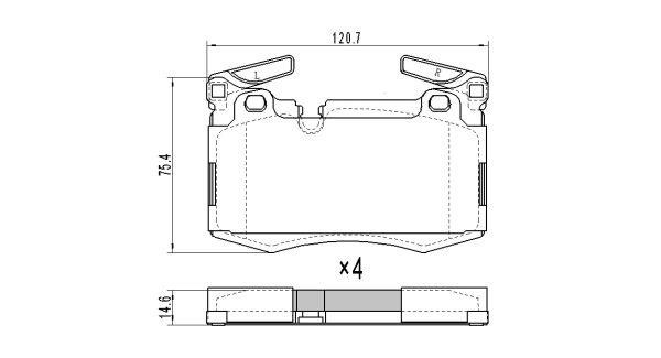 Remy RAP1216 Brake Pad Set, disc brake RAP1216: Buy near me in Poland at 2407.PL - Good price!