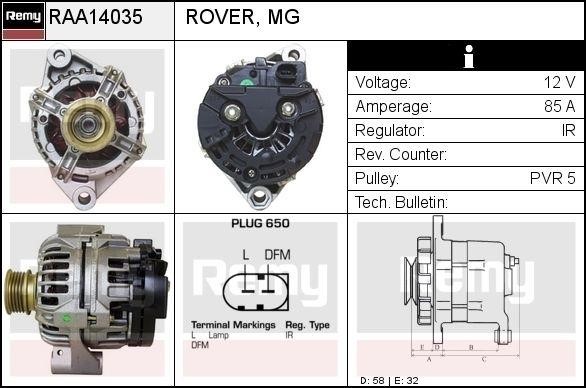 Remy RAA14035 Generator RAA14035: Kaufen Sie zu einem guten Preis in Polen bei 2407.PL!