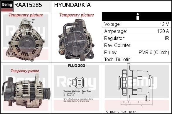Remy RAA15285 Generator RAA15285: Kaufen Sie zu einem guten Preis in Polen bei 2407.PL!