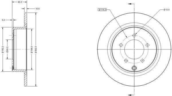 Remy RAD1633C Rear brake disc, non-ventilated RAD1633C: Buy near me in Poland at 2407.PL - Good price!