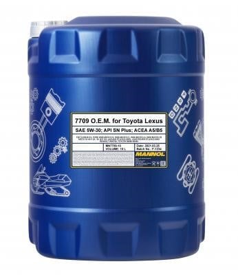 SCT MN7709-10 Engine oil Mannol 7709 O.E.M. for Toyota Lexus 5W-30, 10L MN770910: Buy near me at 2407.PL in Poland at an Affordable price!