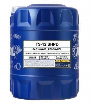 SCT MN7112-20 Моторное масло MANNOL 7112 TS-12 SHPD 10W-30 API CG-4/SL, 20 л MN711220: Отличная цена - Купить в Польше на 2407.PL!