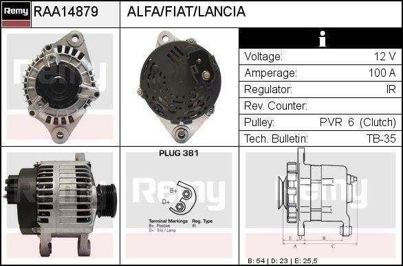 Remy RAA14879 Alternator RAA14879: Dobra cena w Polsce na 2407.PL - Kup Teraz!