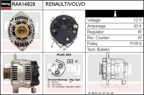 Remy RAA14829 Alternator RAA14829: Dobra cena w Polsce na 2407.PL - Kup Teraz!