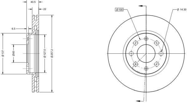 Remy RAD1023C Тормозной диск передний вентилируемый RAD1023C: Отличная цена - Купить в Польше на 2407.PL!