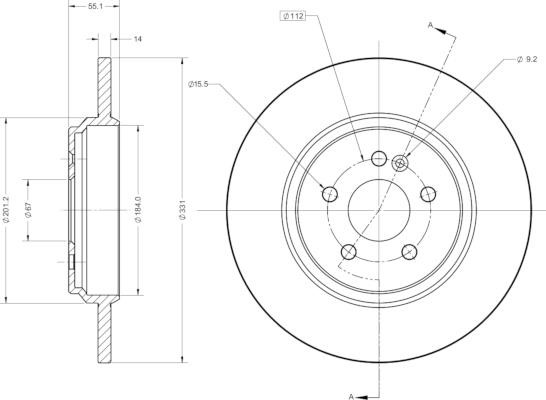 Remy RAD1807C Тормозной диск задний невентилируемый RAD1807C: Отличная цена - Купить в Польше на 2407.PL!