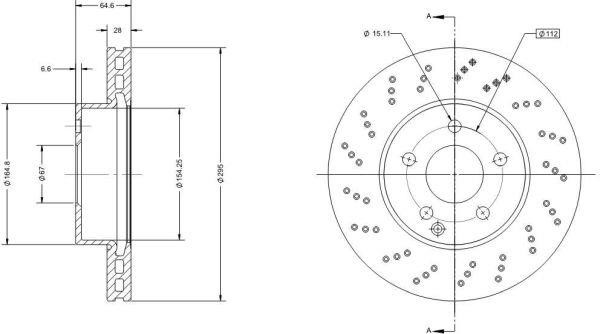 Remy RAD1276C Тормозной диск передний вентилируемый RAD1276C: Отличная цена - Купить в Польше на 2407.PL!