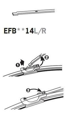 Bezramowe pióro wycieraczki Trico ExactFit Flat 750 mm (30&quot;) Trico EFB7514R