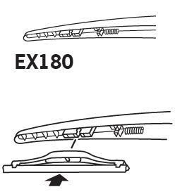 Ramka wycieraczki tył Trico ExactFit tył 180 mm (7&quot;) Trico EX180
