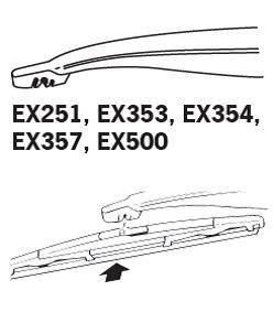 Trico Wiper Blade Frame Rear Trico ExactFit Rear 350 mm (14&quot;) – price 26 PLN