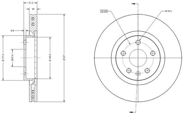 Remy RAD1234C Гальмівний диск RAD1234C: Купити у Польщі - Добра ціна на 2407.PL!