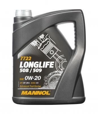 SCT MN7722-5 Engine oil Mannol 7722 Longlife 508/509 0W-20, 5L MN77225: Buy near me in Poland at 2407.PL - Good price!