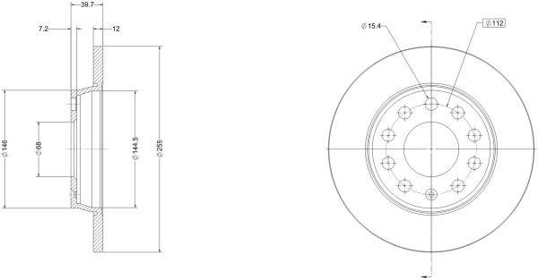 Remy RAD1123C Тормозной диск задний невентилируемый RAD1123C: Отличная цена - Купить в Польше на 2407.PL!