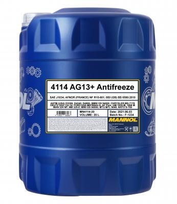 Mannol MN4114-20 Антифриз MANNOL Antifreeze Advanced 4114 AG13+ желтый, концентрат, 20 л MN411420: Отличная цена - Купить в Польше на 2407.PL!