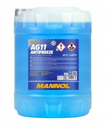 Mannol MN4011-10 Антифриз MANNOL Antifreeze Longterm 4011 AG11 синій, готовий до застосування -40C, 10 л MN401110: Приваблива ціна - Купити у Польщі на 2407.PL!