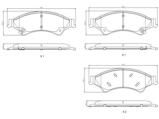 Remy RAP1685 Brake Pad Set, disc brake RAP1685: Buy near me in Poland at 2407.PL - Good price!