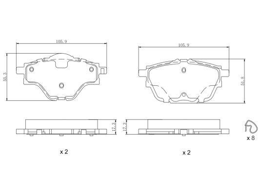 Remy RAP1735 Brake Pad Set, disc brake RAP1735: Buy near me in Poland at 2407.PL - Good price!