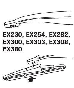 Ramka wycieraczki tył Trico ExactFit tył 230 mm (9&quot;) Trico EX230