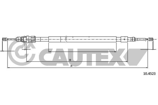 Cautex 038475 Parking brake cable set 038475: Buy near me in Poland at 2407.PL - Good price!