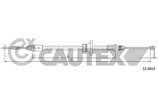 Cautex 761879 Cable Pull, parking brake 761879: Buy near me in Poland at 2407.PL - Good price!
