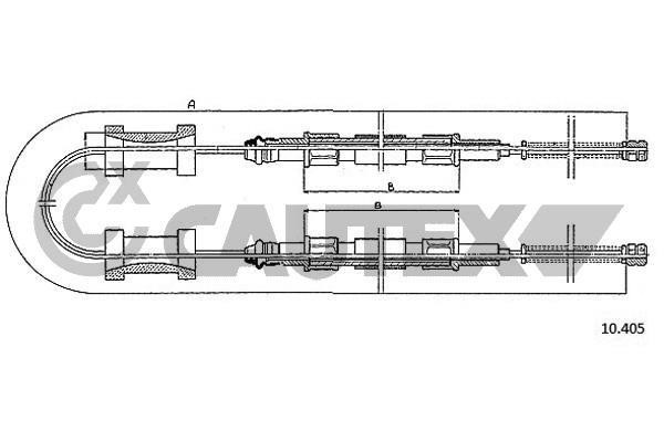 Cautex 765963 Cable Pull, parking brake 765963: Buy near me in Poland at 2407.PL - Good price!