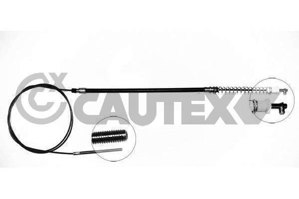 Cautex 018931 Parking brake cable, right 018931: Buy near me in Poland at 2407.PL - Good price!