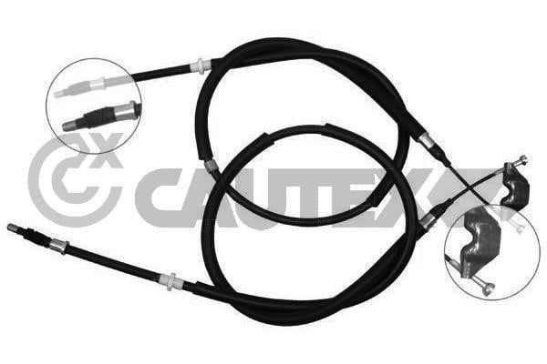 Cautex 489102 Parking brake cable set 489102: Buy near me in Poland at 2407.PL - Good price!