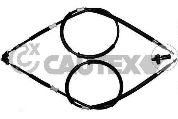 Cautex 489116 Parking brake cable set 489116: Buy near me in Poland at 2407.PL - Good price!