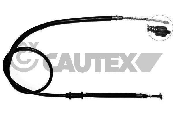 Cautex 018974 Parking brake cable left 018974: Buy near me in Poland at 2407.PL - Good price!