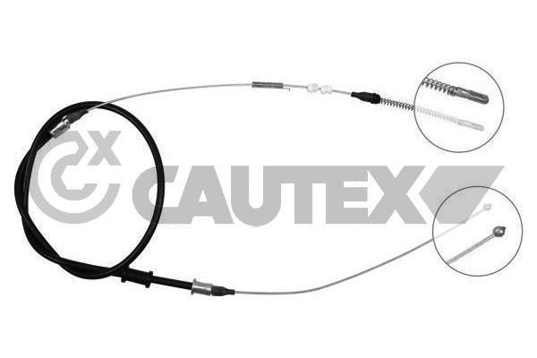 Cautex 489006 Parking brake cable, right 489006: Buy near me in Poland at 2407.PL - Good price!