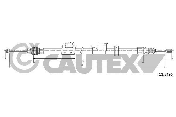 Cautex 761440 Cable Pull, parking brake 761440: Buy near me in Poland at 2407.PL - Good price!