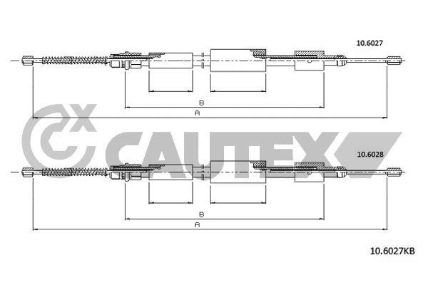 Cautex 765726 Cable Pull, parking brake 765726: Buy near me in Poland at 2407.PL - Good price!