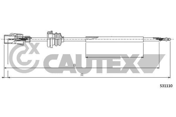 Cautex 463518 Cable speedmeter 463518: Buy near me in Poland at 2407.PL - Good price!