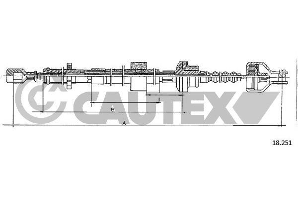 Cautex 761540 Трос, управление сцеплением 761540: Отличная цена - Купить в Польше на 2407.PL!