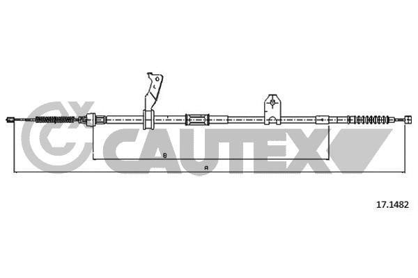 Cautex 762837 Cable Pull, parking brake 762837: Buy near me in Poland at 2407.PL - Good price!