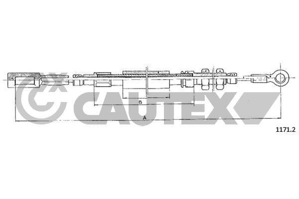 Cautex 761078 Трос стояночного тормоза 761078: Отличная цена - Купить в Польше на 2407.PL!