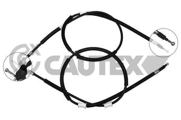 Cautex 489101 Parking brake cable set 489101: Buy near me in Poland at 2407.PL - Good price!