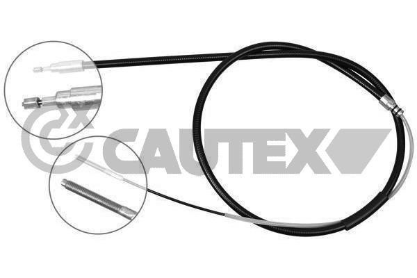Cautex 208004 Parking brake cable left 208004: Buy near me in Poland at 2407.PL - Good price!