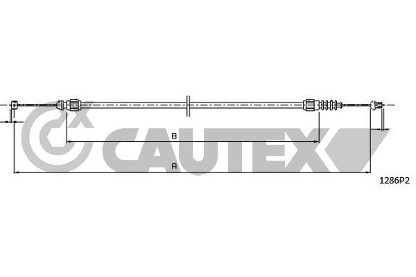 Cautex 013001 Hood lock cable 013001: Buy near me in Poland at 2407.PL - Good price!