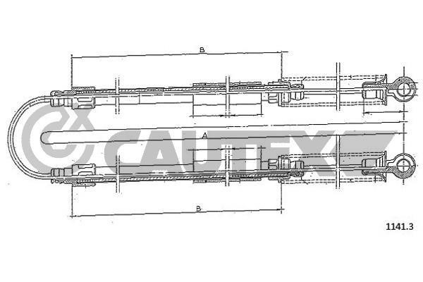 Cautex 760957 Cable Pull, parking brake 760957: Buy near me in Poland at 2407.PL - Good price!