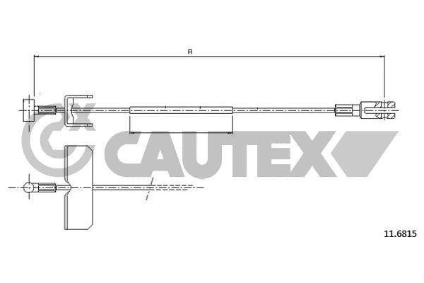 Cautex 761881 Cable Pull, parking brake 761881: Buy near me in Poland at 2407.PL - Good price!