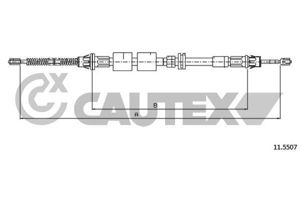 Cautex 761401 Cable Pull, parking brake 761401: Buy near me in Poland at 2407.PL - Good price!